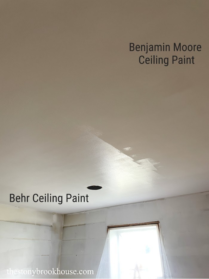 Ceiling paint difference