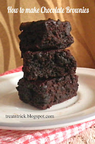 How to make Chocolate Brownies Recipe @ treatntrick.blogspot.com