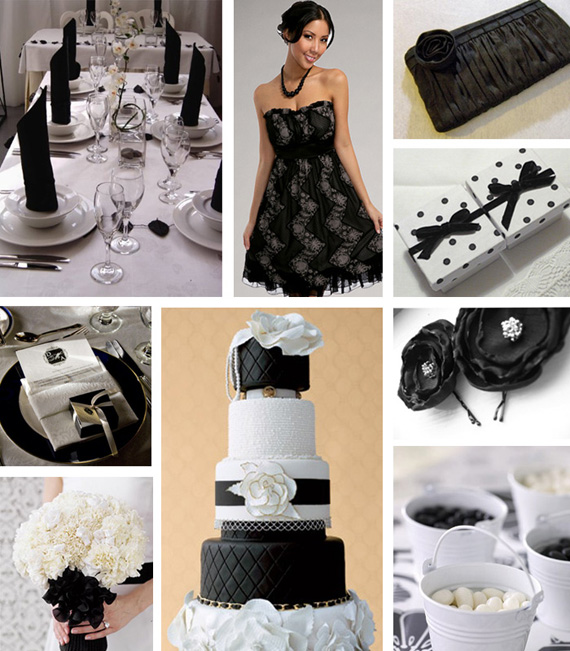Black and White Weddings