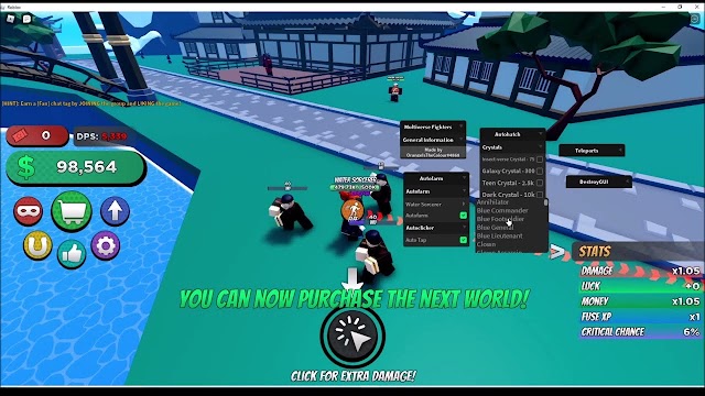 Roblox Multiverse Fighters Simulator Script (AutoFarm Mobs, AutoTap, AutoHatch Eggs)