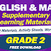 ENGLISH AND MATH Supplementary Materials for GRADE 2 (Free Download)