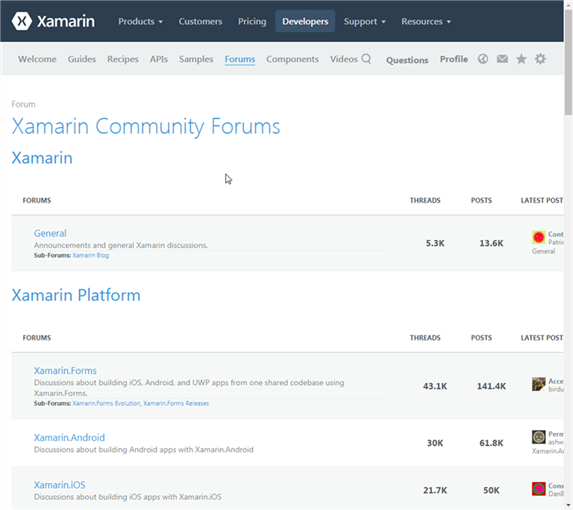 Xamarin Forum