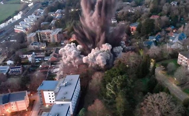 Explota una bomba de la Segunda Guerra Mundial en Reino Unido