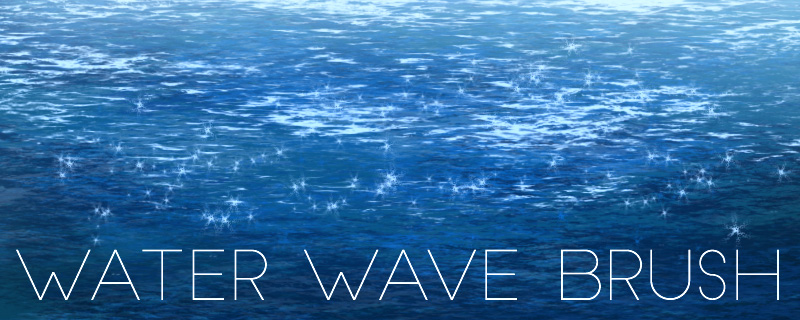 custom photoshop water wave brush