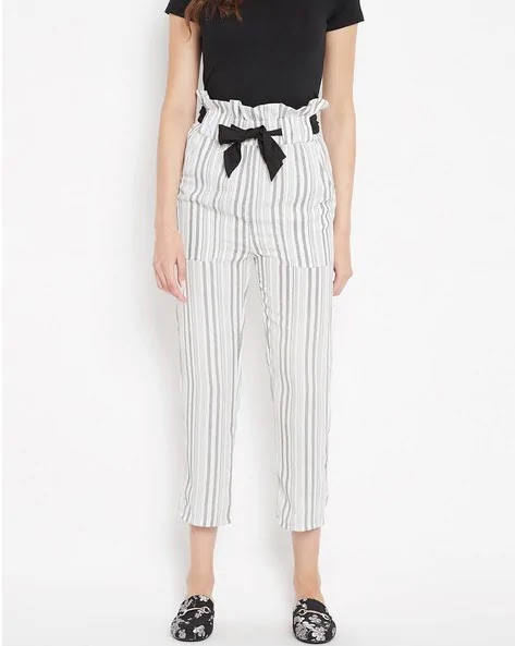 PANIT  Striped Relaxed Fit Trousers