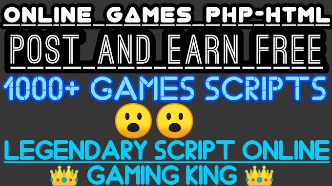 Online Gaming Scripts PHP Online Gaming Website || Create 1000+ Online Games HTML - PHP Online Gaming Scripts