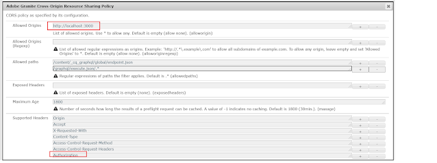 AEM Headless GraphQL CORS