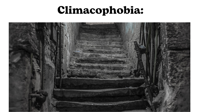 Fear of heights: Climacophobia.