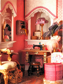 dollhouse sewing room