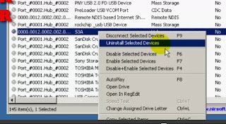 Delete MediaTek PreLoader USB VCOM Port using USB Deview