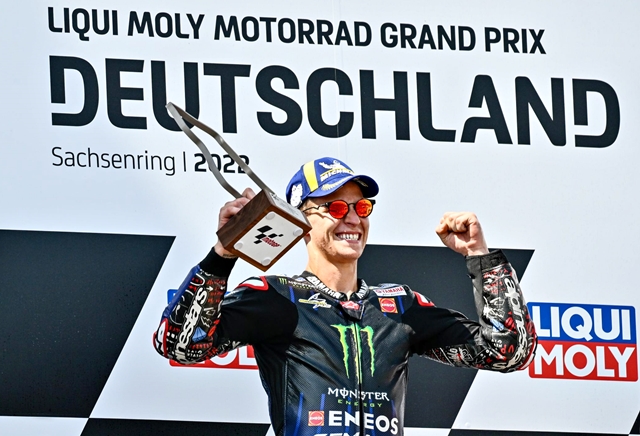 MOTOGP: Quartararo vence o GP da Alemanha e abre vantagem no campeonato