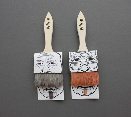 Mustache Paintbrushes