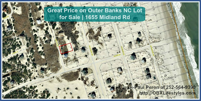 This 5th row Swan Beach Outer Banks NC lot for sale offers great ocean views while still located in the X flood zone. 