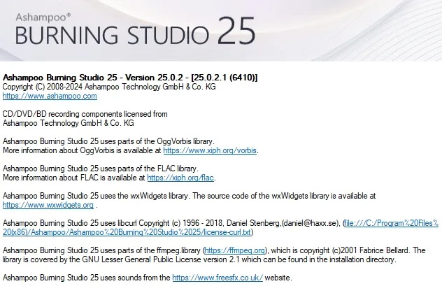 Ashampoo Burning Studio Full Versión 25.0.2 Final Español