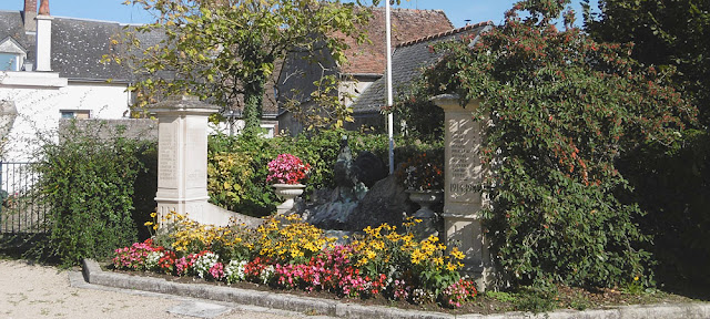 War memorial, Sainte Catherine de Fierbois, Indre et Loire, France. Photo by Loire Valley Time Travel.