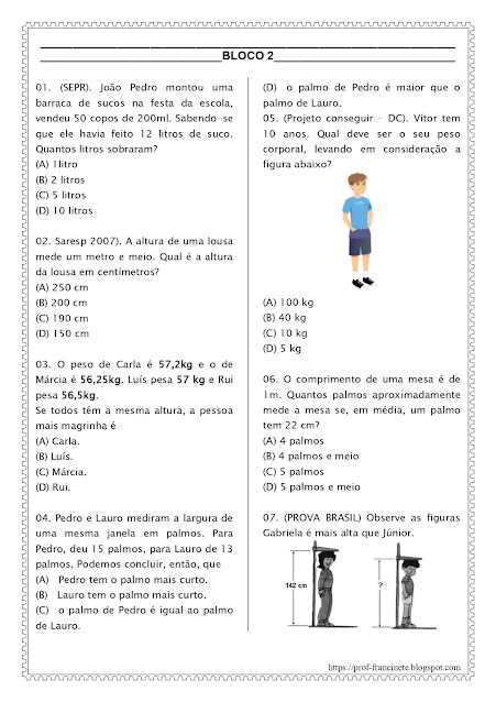 SIMULADO DE MATEMÁTICA – 4º E 5º ANO ALINHADO AO DESCRITOR 6