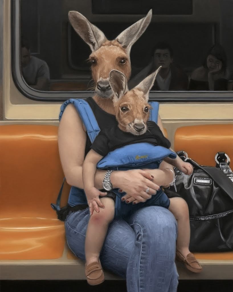Un paseo salvaje dentro del metro de la Ciudad de Nueva York en las pinturas de Matthew Grabelsky