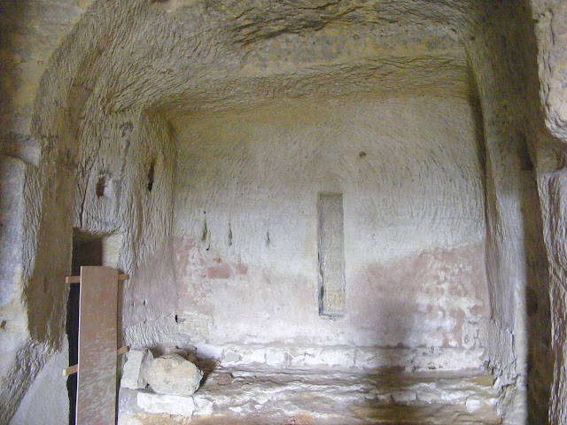 Troglodyte cave adjoining the Chapelle Sainte Radegonde, Chinon, Indre et Loire, France. Photo by Loire Valley Time Travel