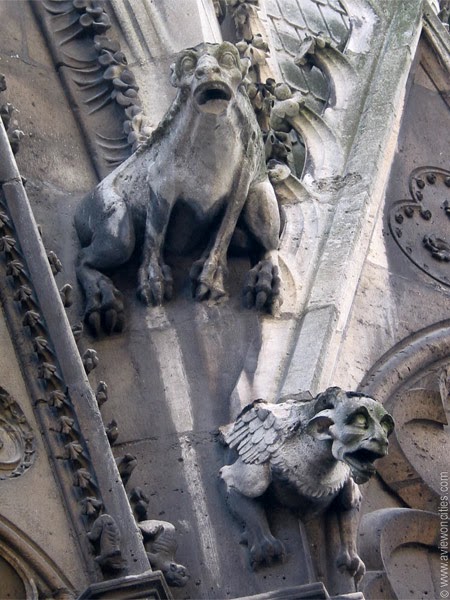 Gargoyles at the Notre-Dame Cathedral