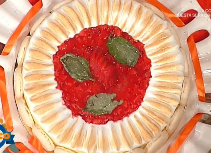 Torta all’italiana alle fragole, basilico e limone