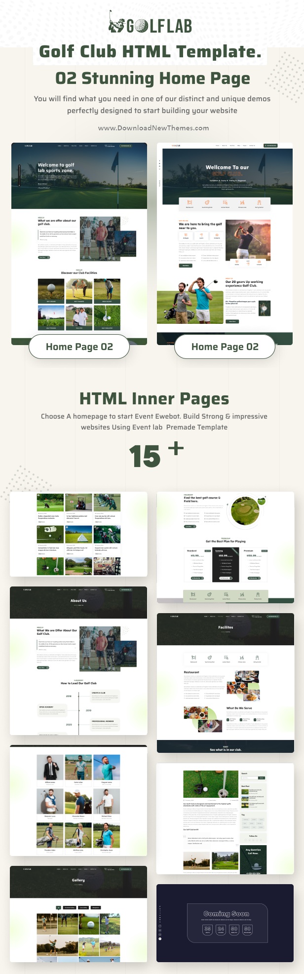 GolfLab - Golf Club HTML Template Review