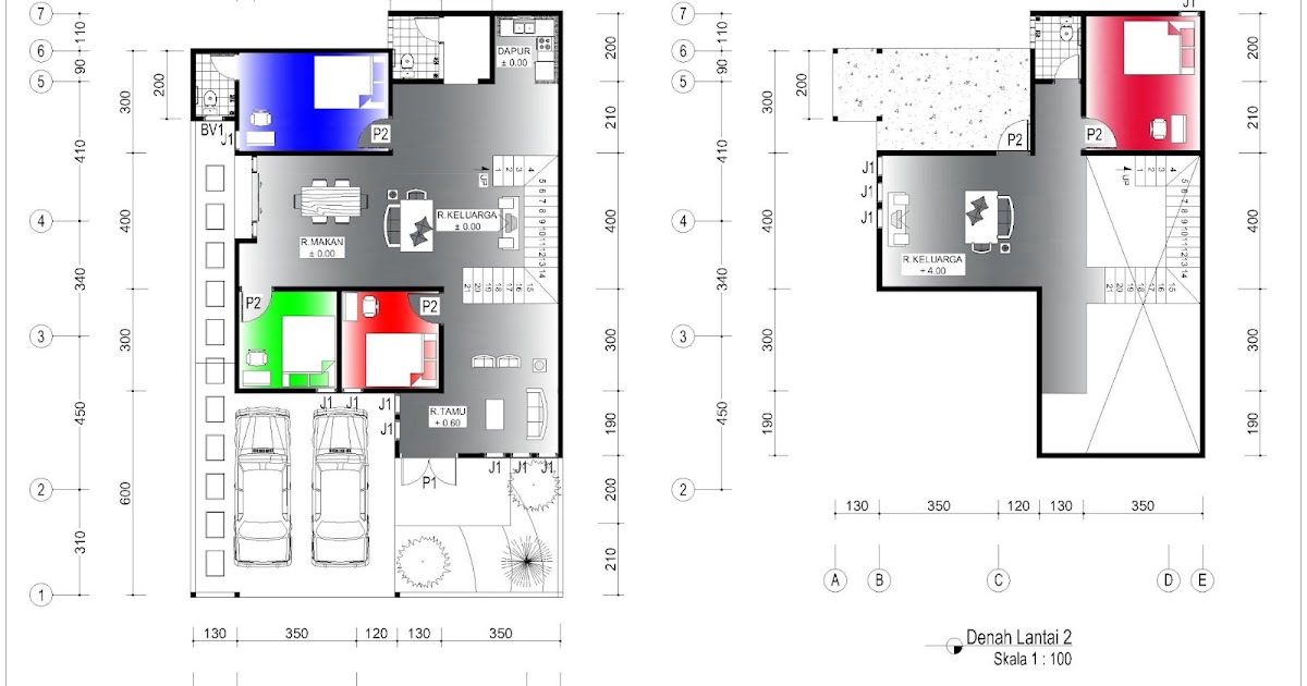  Denah  Rumah  9  5 x  13  m Lahan 10  8 x  17 m 2  Lantai  