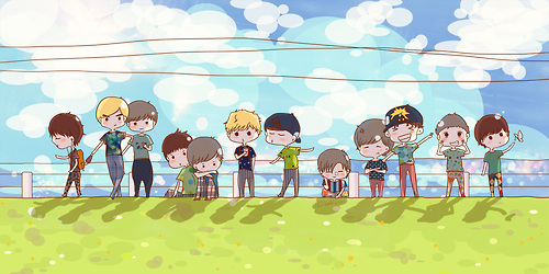 Chibi Photo Exo Baekhuyn T Gambar Karikatur Karikatur Di