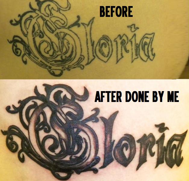 cover up re done tattoo from someone else i fixed it