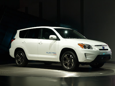 This is the electric 2011 model Toyota RAV4 first photos live