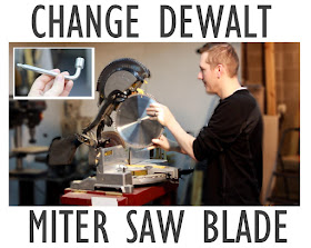 how to change dewalt miter saw blade, 12"