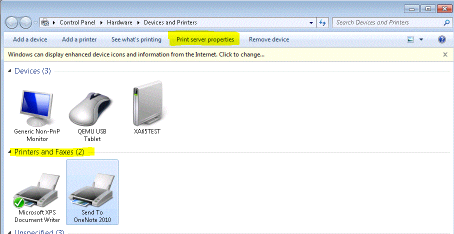 Did You Restart Windows 08 R2 View Print Server Properties