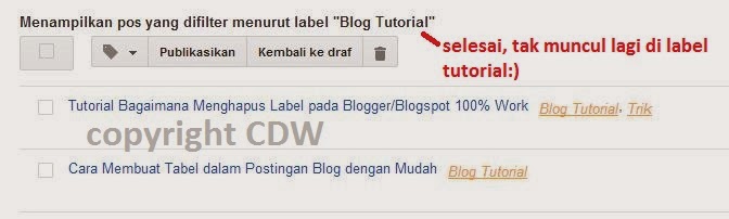 Tutorial Bagaimana Menghapus Label pada Blogger/Blogspot 100% Work