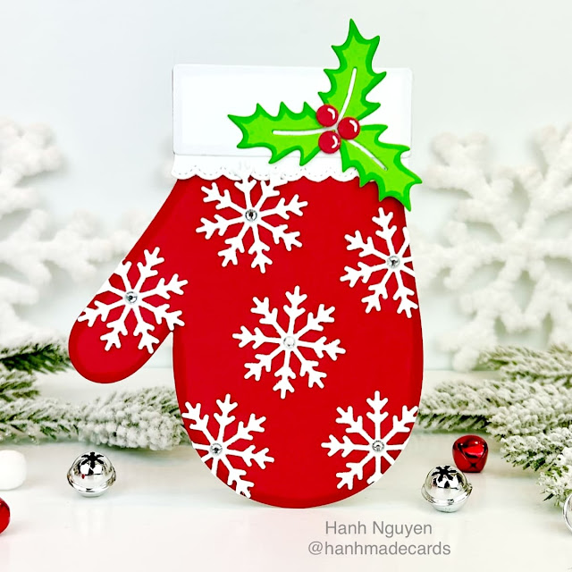 Sunny Studio Stamps: Woolen Mittens Christmas Card by Hanh Nguyen (featuring Inside Greetings - Holiday)