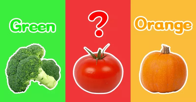Learn colors with vegetables