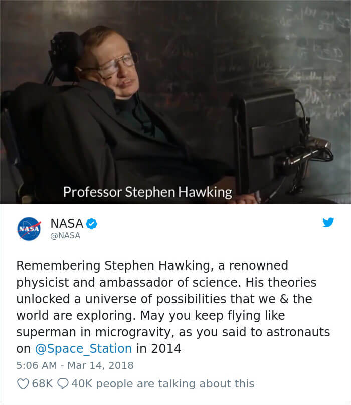 British Theoretical Physicist And Cosmologist Stephen Hawking Dies At The Age Of 76