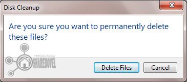 jendela konfirmasi untuk file yang ingin anda hapus cara melakukan disk cleanup di windows 7 - Cara Mempercepat Kinerja Sistem Operasi Windows 7
