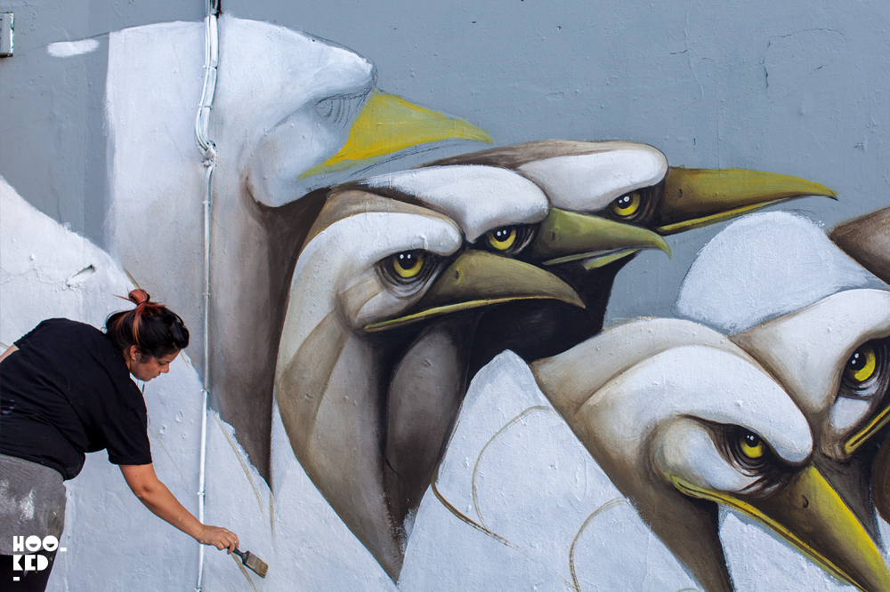 Puerto Rican artist Ana Marietta's London Mural