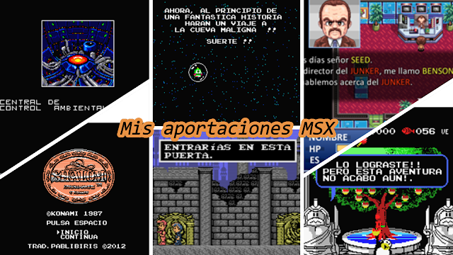 Mis aportaciones al mundo del MSX