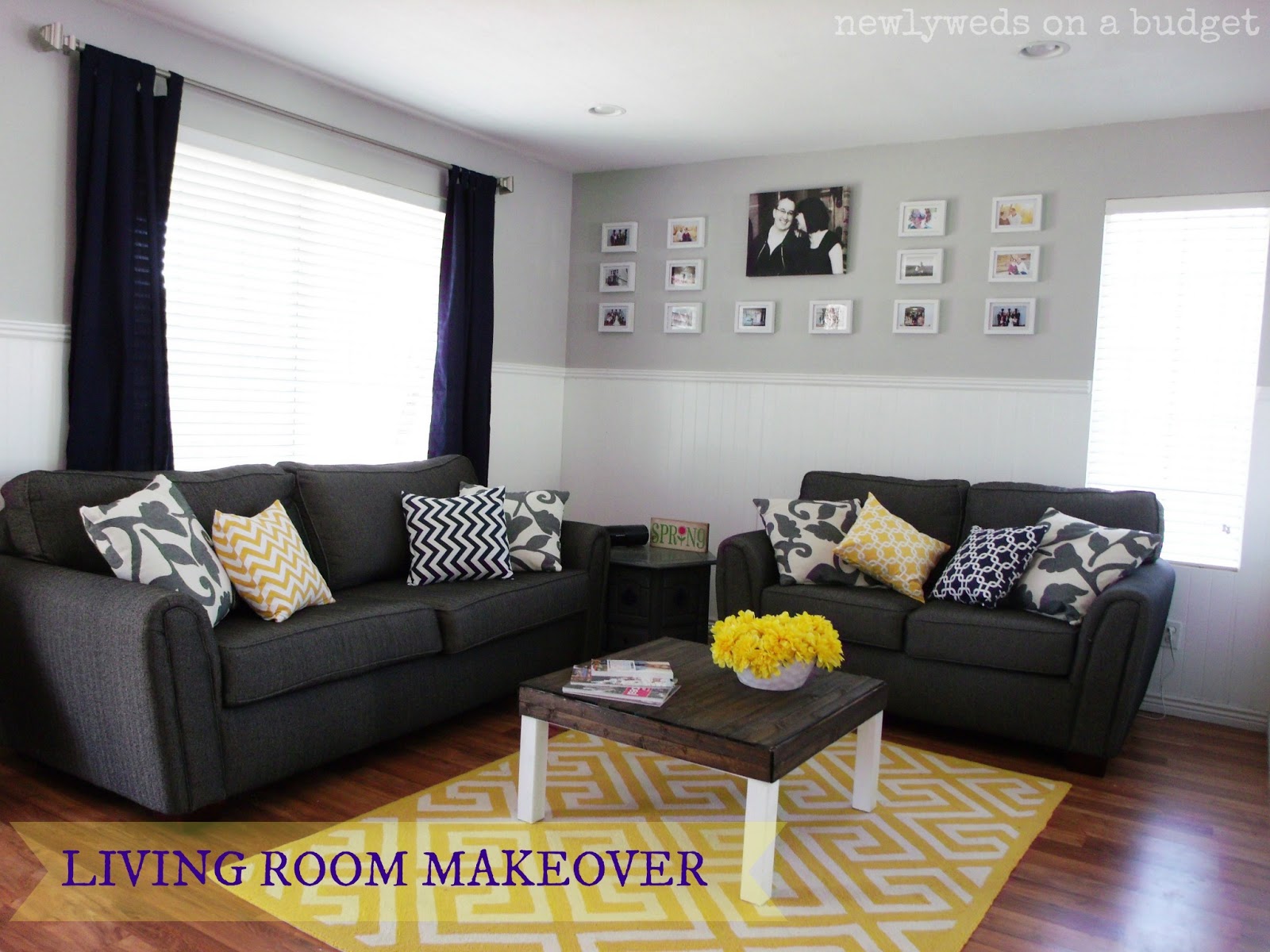 Newlyweds on a Budget: Living Room Reveal