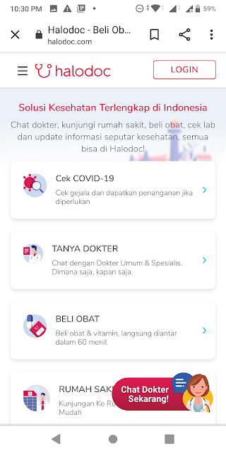 PCR Test Lewat Halodoc