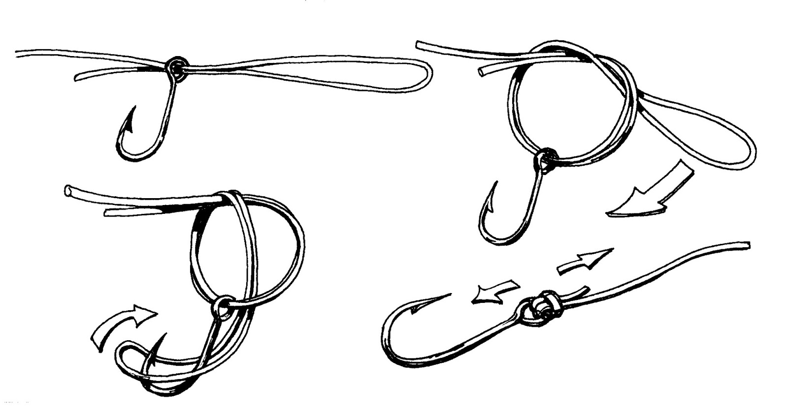 Information on fishing hooks, types and sizes