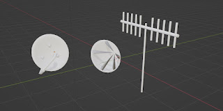 Antenna dish 3d low poly royalty free 3d models fbx blend