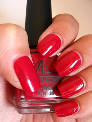 misa cherry glazed nail polish swatch weartest