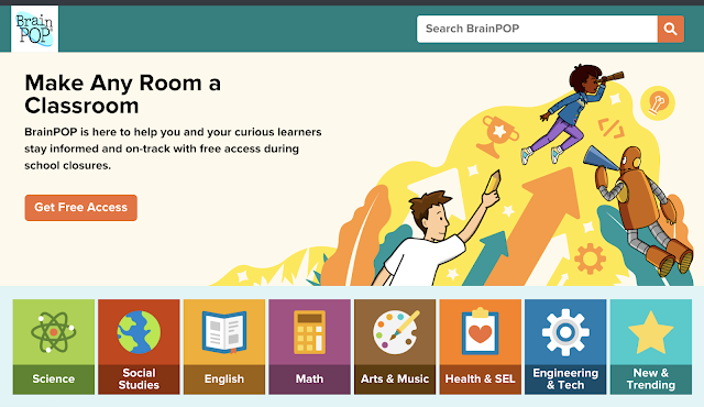 Brain Pop online learning