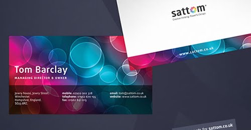 Sattom Media Business Cards