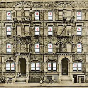 Portada del Álbum: Physical Graffiti de Led Zeppelin - 1975