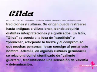 significado del nombre Gilda