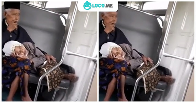 Video Nenek Tidur Di Pangkuan Kakek Ini Bikin Warganet Baper