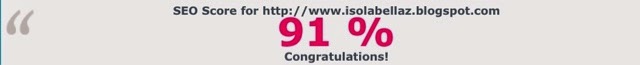 SEO score for http://www.isolabellaz.blogspot.com