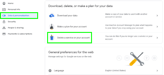 How to delete Google account permanently